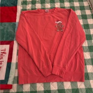 Living Fully Mallory Ervin Christmas Sweatshirt with Gingerbread in Medium